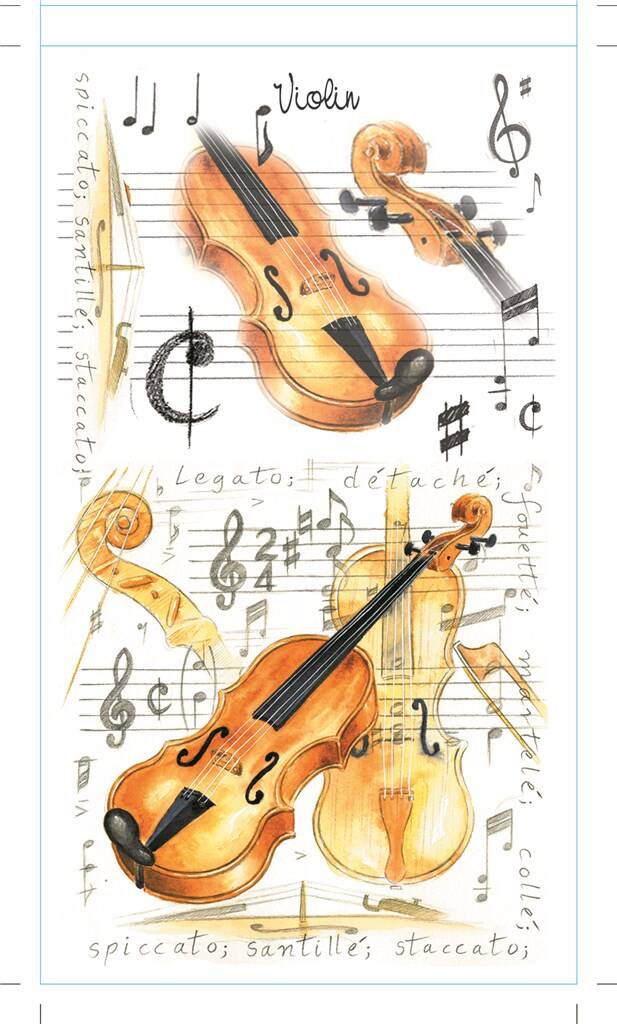 Little Snoring Pocket Notepad: Violin