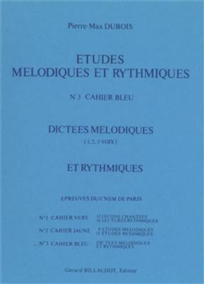 Etudes Melodiques Et Rythmiques Volume 3