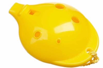 6-Hole Chromatic English Ocarina Yellow